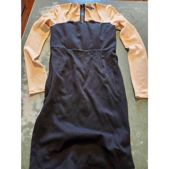 Alice+Olivia black&tan dress sz 8 - Picture 1 of 3